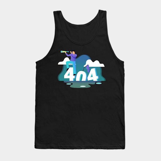 404 Error Tank Top by Mako Design 